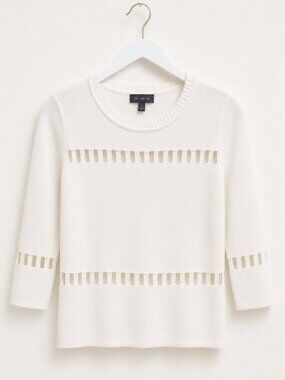 The Limited Ivory Cutout Knit Sweater – Legacy Piece / Size S 🤍✨